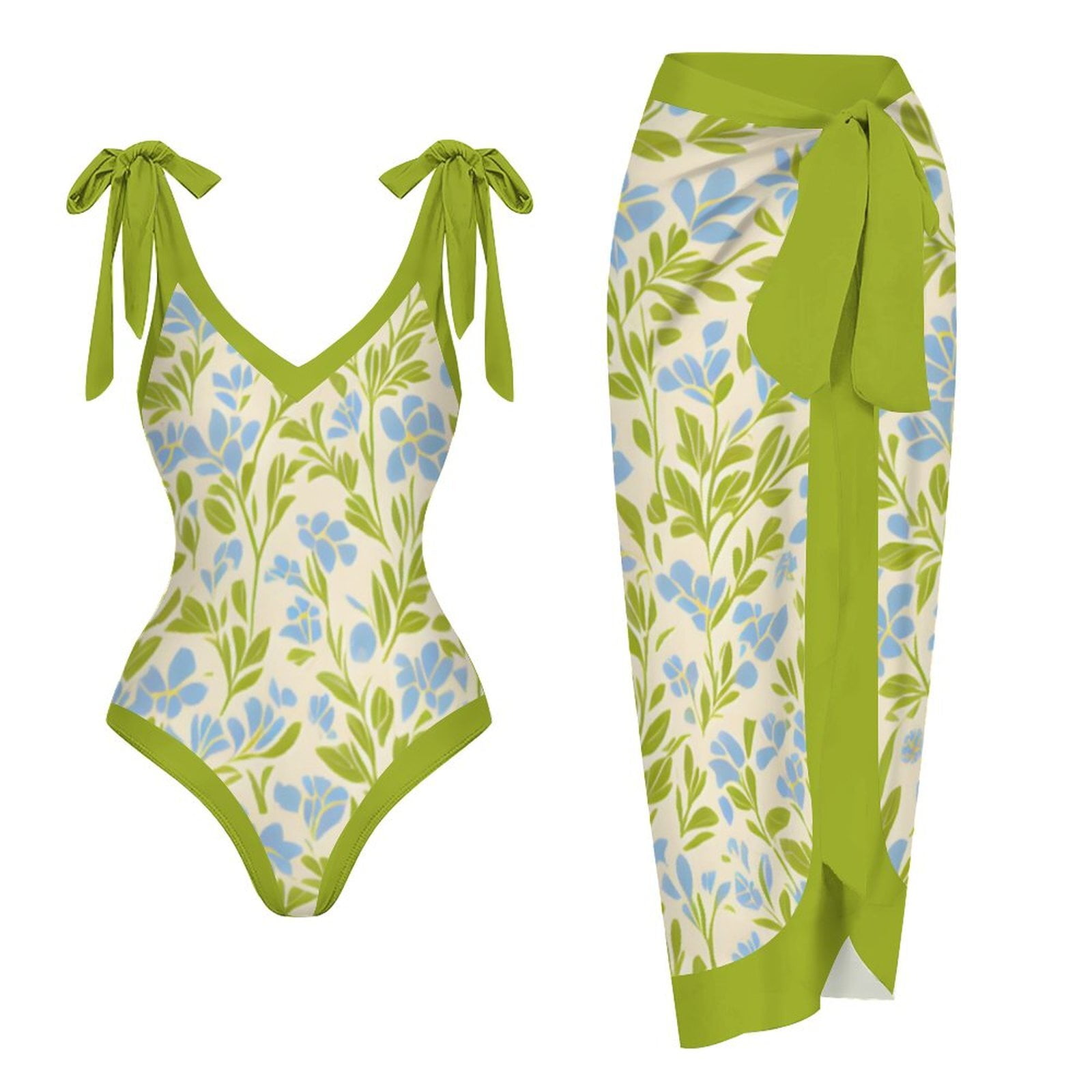 SWIMSHY Women’s One-Piece Swimsuit Triangular Sleeve Bathing Bikini ...