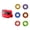 Red 6 cards, variant on Viewfinder for Kids with 6Pieces Custom 3D Viewfinder Reel for Toddlers Ages 3+ Visual Education Viewer Toy Indoor Play Gifts-Blue