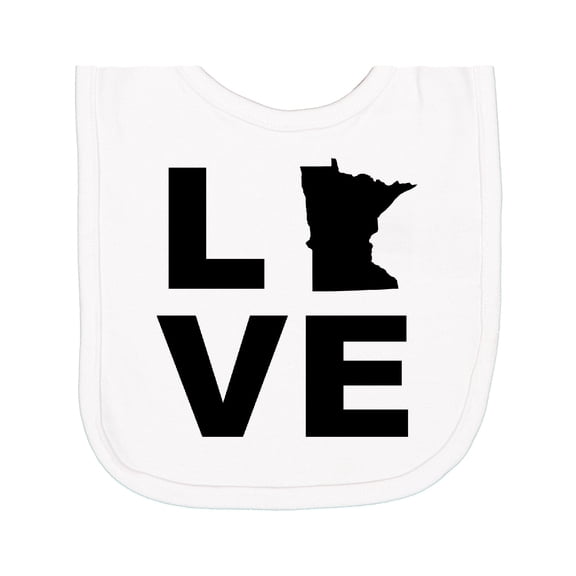 Inktastic Love Minnesota Newborn Bib