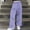 Purple, variant on ATOGUTA Cargo Pants Girls Wide Leg School Uniform Pants Kids Elastic Waist Flowy Summer Beach Lounge Trousers with Pockets Size 5T-15, Black