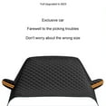 thumbnail image 2 of VONKY Car Windscreen Cover Snow Cover Car Windshield Cover Windshield Snow Cover Dust Protector With Reflective Strip Durable No magnetism, 2 of 6