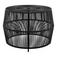 thumbnail image 3 of Afuera Living Wicker / Rattan Round Outdoor Coffee Table in Black, 3 of 20