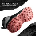 thumbnail image 4 of Botas de senderismo NORTIV 8 SNHB2312W impermeables para mujer, talla 9, gris claro/rosa, 4 of 9