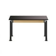 thumbnail image 5 of NPS Signature Series 24x54" Metal Science Lab Table with Phenolic Top in Black, 5 of 5