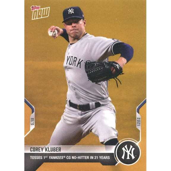 MLB 2021 Corey Kluber Trading Card (No-Hitter)