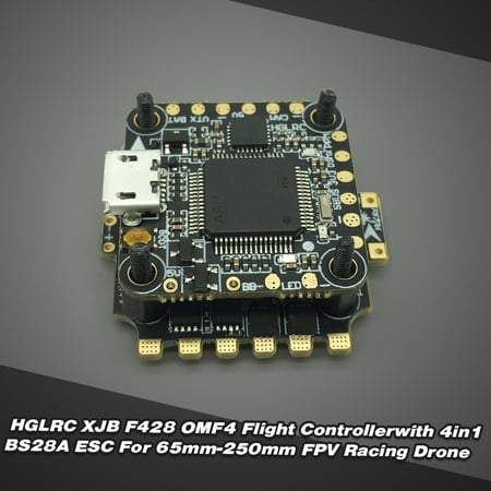 HGLRC XJB F428 2-4S 20*20MM OMF4-OSD Micro F4 Flight Controller with 4in1 28A Blheli_S ESC FPV Racing