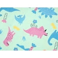 thumbnail image 3 of Beezizac Girls' Short Sleeve Pajama Set Cotton Slim Fit All-Over Cute Dinosaurs Print Soft Kids Sleepwear Size 12, 3 of 7