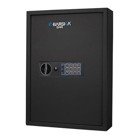 BARSKA 100 Key Cabinet Digital Wall Safe (Black) AX13370