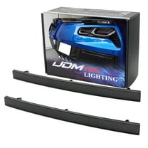 Smoked Lens Rear Bumper Reflector Lenses For 2014-19 Chevrolet C7 Corvette, OE-Spec LH RH Assembly