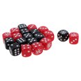 thumbnail image 1 of 20 Piezas Dados de six Lado de Rol Acrílico de Resina para Juegos de Facíl Llevar Ligero Borde Cuadrado Zulema Dados D6, 1 of 8