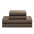 thumbnail image 4 of 8 Piece Embossed Checkered Bed in a Bag Bedding Set, King - Chocolate, 4 of 5