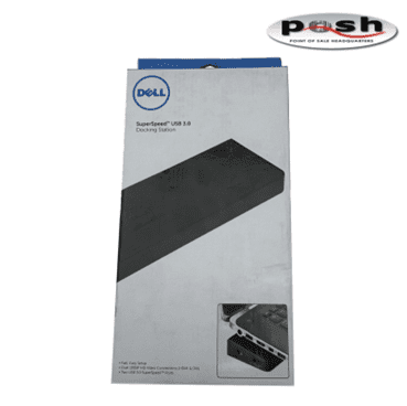 Dell D3000 SuperSpeed Docking Station - USB 3.0, HDMI, DVI, DisplayPort (MN: YWDN0)