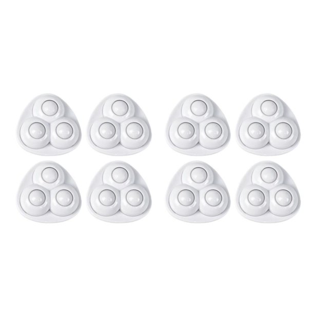 Riwesomey 4X bola silenciosa rueda Universal cuentas polea conjunta ruedas negro sin arañazos autoadhesivo a prueba de herrumbre suministros Type2 NO2