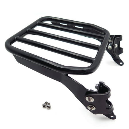 HTTMT- Sport Luggage Rack Holdfast Upright Black Compatible With18-20 Softail Slim Street Bob Heritage