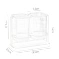 thumbnail image 5 of Cutlery Storage Organizer, Cooking Utensil Crock with Drain Tray, 2 Cups, Practical Utensil Pot for Countertop Home Restaurante Silverware Fork Gray, 5 of 9