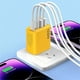 thumbnail image 5 of Cargador GaN 2 en 1 de 120 W, módulo de carga rápida con 2 puertos tipo C y 2 puertos USB, adaptador de carga rápida para teléfono, tableta, portátil, enchufe de pared., 5 of 5
