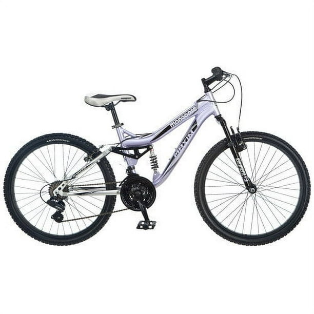 Mongoose Maxim Girls Mountain Bike 24 Inch Wheels Aluminum Frame 21 Speed Drivetrain Lavender Walmart