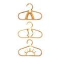 thumbnail image 1 of 3 Pieces Kids Clothes Hanger Rattan Room Smooth Nordic Style Bamboo Rack Clothes, 1 of 8