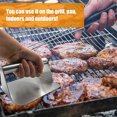 thumbnail image 2 of Prensa para carne, bistecs picados de acero inoxidable, prensa para asar a la parrilla, aplastador de hamburguesas con mango, presurizado con material apto para alimentos para asar y cocinar, ayuda a JAMW Sencillez, 2 of 5