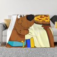 thumbnail image 4 of Lsque Scooby-Doo Print Flannel Throw Blanket, Ultra-soft Blanket for Bed, Couch, Car, Hypoallergenic Anti-pilling blanket-50"x40", 4 of 8