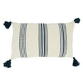 thumbnail image 2 of Saro Lifestyle Playful Tassels Stripe Throw Pillow Cover, 2 of 3
