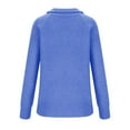 thumbnail image 5 of EINCcm Womens Cable Knit Sweater Half Zip Collared Long Sleeve Vintage Pullover Sweater Top, 5 of 6