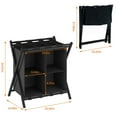 thumbnail image 3 of aboxoo Portaequipajes con almacenamiento, soportes plegables para maletas para habitación de invitados, soporta hasta 120 lb, soportes para maletas que ahorran espacio para habitación de invitados, do, 3 of 5