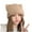 Khaki, variant on Eltusu Women Fleece Hat, Comfort Windproof Thermal Cat Ear Winter Hat Black Size Free Size