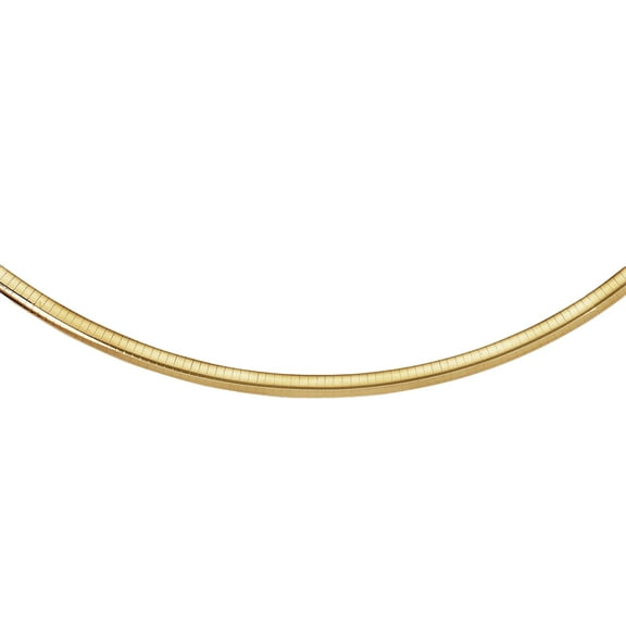 14k Yellow Gold Classic Omega Style Chain (6 mm) 20 in