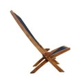 thumbnail image 5 of Hassch Leisure Adirondack Lounger Chair, Folding Wooden Chair with Cotton Rope Backrest, 5 of 10