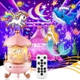 thumbnail image 2 of Night Light Projector for Kids,315 Lighting+15 Films+15 Music Sound Machine Baby, 360°Rotate+Remote+Dimmable Ceiling Star Projector for Kids Room Decor,Unicorn Toys Birthday Gifts for Girls, 2 of 4