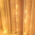 thumbnail image 6 of Wadada Window Curtain String Lights, LED 8 Lighting Modes Fairy Copper Light with Remote, USB Powered Waterproof for Christmas Bedroom Party Wedding Home Garden Wall Decorations, 6 of 7