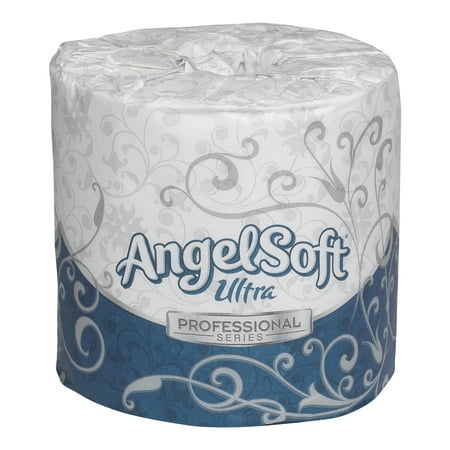 Angel Soft® Ultra Professional Series (16560) 2-Ply Embossed Toilet Paper by GP PRO (Georgia-Pacific), 400 Sheets Per Roll, 60 Rolls Per
