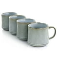 thumbnail image 2 of Gibson Home  Picadelle 4 Piece 21oz Stoneware Mug Set in Light Grey, 2 of 5