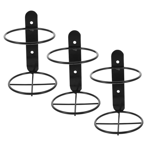 3 Pcs Wall Mounted Wine Rack Hanging Racks for Bottles Liquor Holder Iron