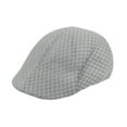 thumbnail image 4 of Gorra plana de malla para hombre, sombrero de verano transpirable para pescar de mediana edad y ancianos Gris claro, 4 of 9