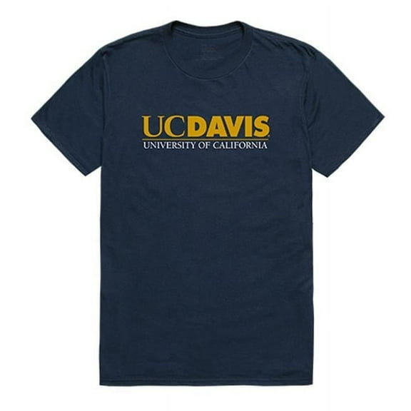 W Republic Apparel 516-161-BGT-05 University of California Davis Mens Institutional Tee, Navy - 2X