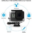 thumbnail image 2 of Finest+ Coque Étanche pour GoPro Hero 7/(2018) 6/5 Noir, Coque de Protection Plongée 45m avec Filtre Rouge et Accessoires de Support pour Go Pro Hero7/(2018) 6/5 Caméra d'Action, 2 of 5