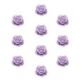 thumbnail image 1 of Jumpingount 10 piezas de flores artificiales, decoración de simulación DIY, tocados, joyería de Color sólido, adorno artesanal hecho a mano Ropa, zapatos y accesorios Miscelánea Púrpura claro Jumpingount AP016401-02, 1 of 6