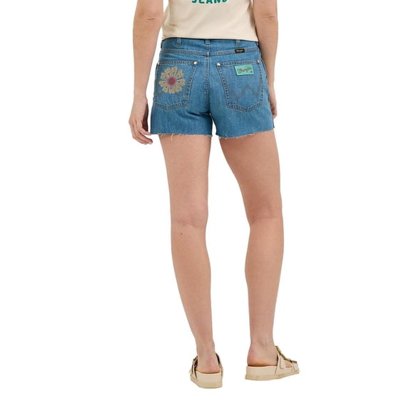 Wrangler Womens Lainey Wilson Embroidered Cowhorts 32 Denim