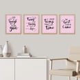 thumbnail image 2 of PixonSign Framed Wall Art Inspirational Motivational Collection Posters, Set of 4 Classic Typography Word Illustrations Wall Decor, Adhesive Canvas Prints for Home Decor - 11"x14" Natural, 2 of 5