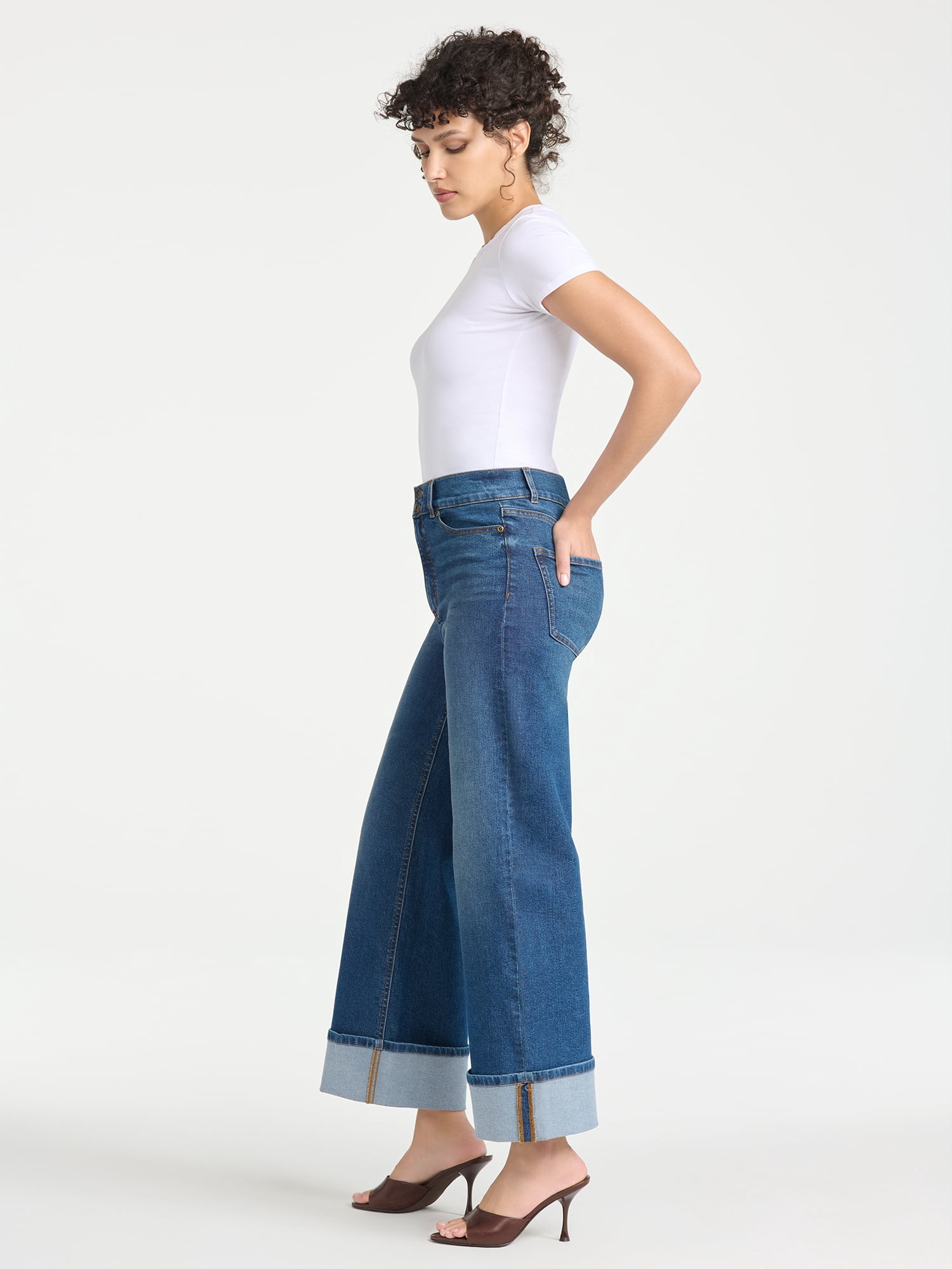 Sofia Vergara Women's Margot Wide Leg Crop, Sizes 0-20