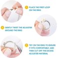 thumbnail image 3 of Ajustador de tamaño de anillo para anillos sueltos, paquete de 12, 2 tamaños, medidor de joyería, mandril para hacer protectores de joyería, espaciador, medidor, ajustador, ajustador de silicona, 3 of 5
