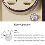 JQUEEN Double Watch Winder with Quiet Motor, Ebony Wood Paint Watch Winders for Automatic Watches