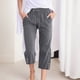 thumbnail image 1 of WILLBEST Pantalones Casuales para Mujer, con Botones, Pierna Ancha, Bolsillos, Ligeros, Cintura Alta, Ajustables, con Nudo, Corte Holgado. Extra Grande, 1 of 4