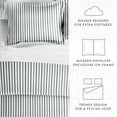 thumbnail image 3 of Noble Linens Gray Vertical Dreams Pattern 2-Piece Duvet Cover Set, Twin/TwinXL, 3 of 12