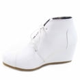 thumbnail image 2 of Patricia-1 Women's Casual Oxford Ankle Booties Lace up Low Wedge Shoes, 2 of 2