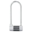 thumbnail image 2 of Zinc Alloy U Shape Combination Bike Lock, Locker Lock Combination Lock Extra Long Cabinet Door Padlock for Gyms Bicycles Tool Cases Trunks, 2 of 7