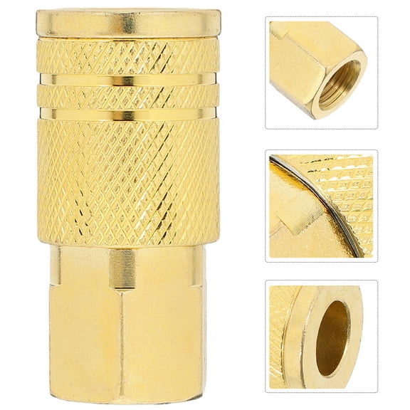 LIFKOME 4pcs NPT Female Air Hose Quick Connect Adapters 1/4 Threaded Air Coupler Air Compressor Fittings for Industrial Pneumatic Tools