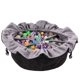 thumbnail image 1 of Bolsa con cordón para dados TOYFUL, grande, negra, con 8 bolsillos, 1 of 6